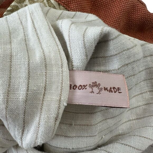 Hand Made Tropical Print Summer Canvas Carry All Tote - Picture 5 of 8